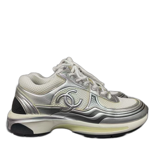 Chanel Silver Sports Sneakers