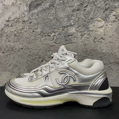 Chanel Silver Sports Sneakers
