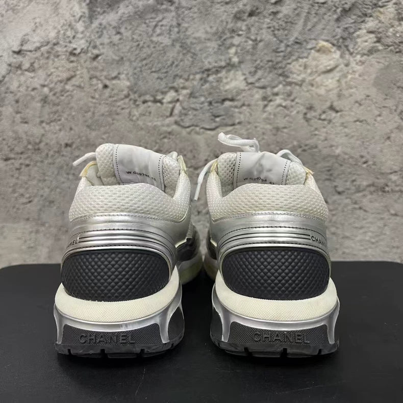 Chanel Silver Sports Sneakers