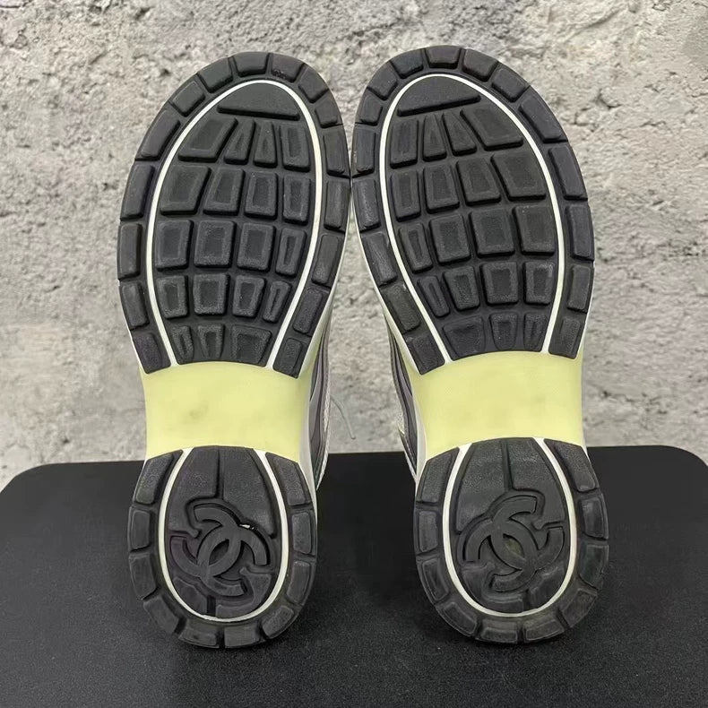 Chanel Silver Sports Sneakers