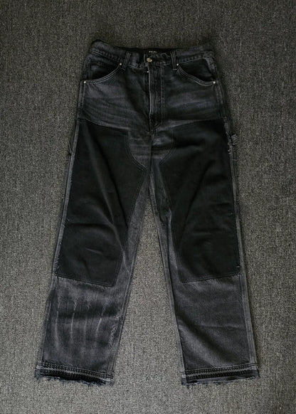 Amiri Wide-Leg Cargo Denim Jeans-yf