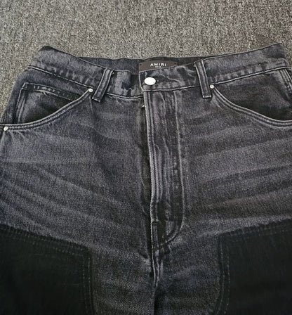 Amiri Wide-Leg Cargo Denim Jeans-yf