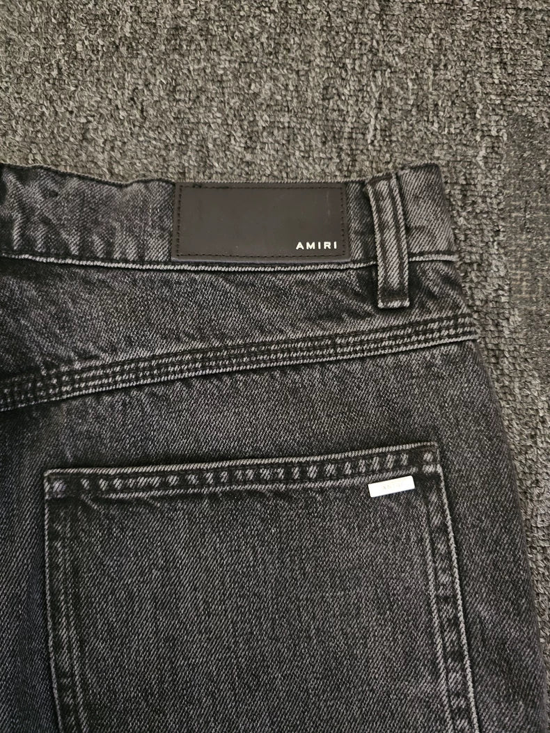 Amiri Wide-Leg Cargo Denim Jeans-yf