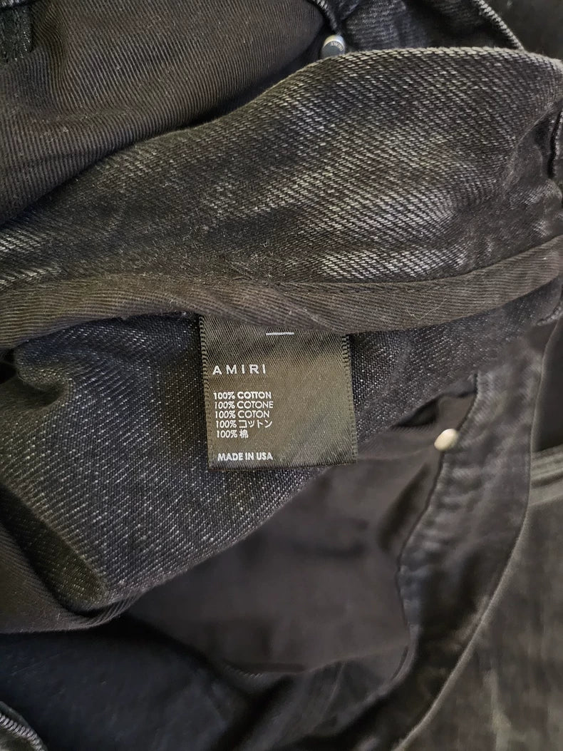 Amiri Wide-Leg Cargo Denim Jeans-yf