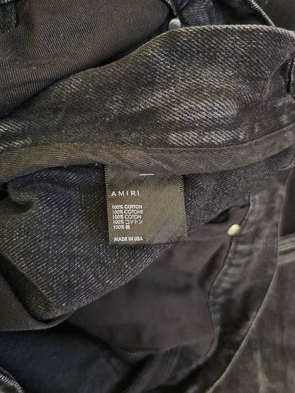 Amiri Wide-Leg Cargo Denim Jeans-yf