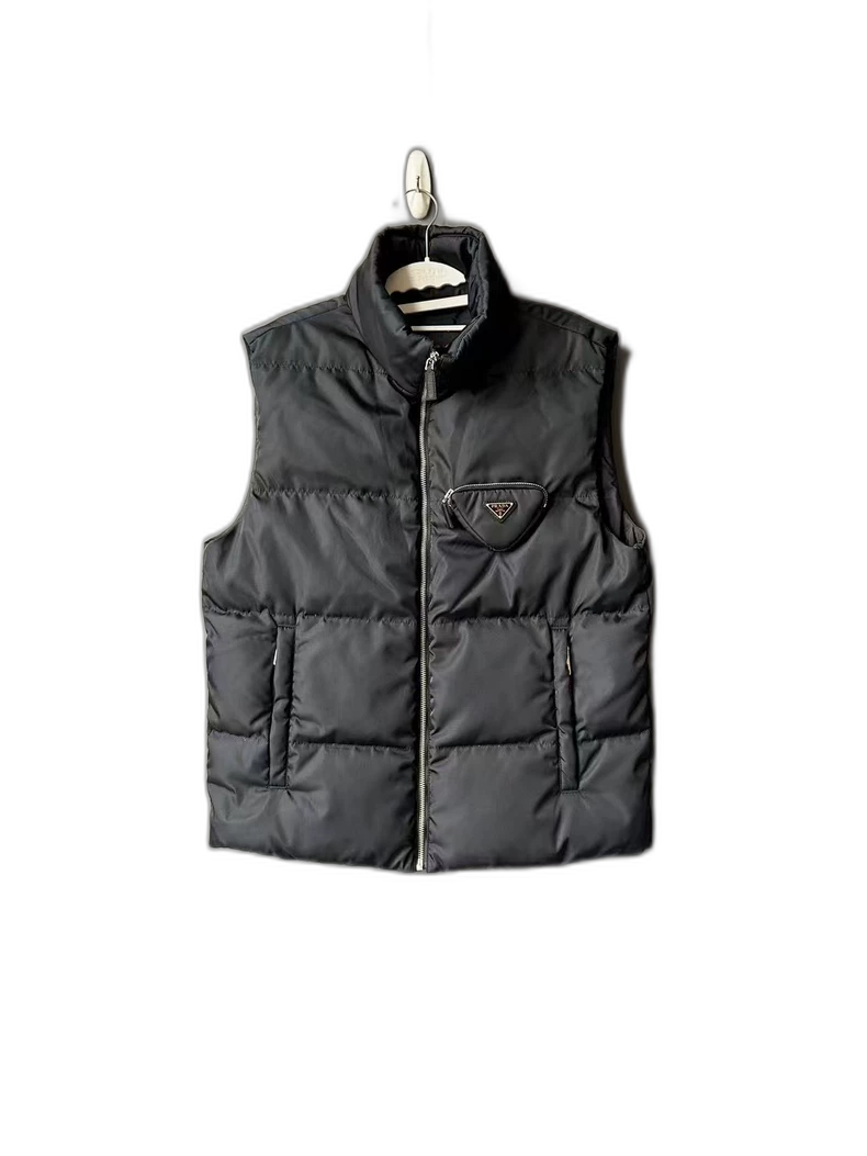 Prada Puffer Vest with Triangle Logo