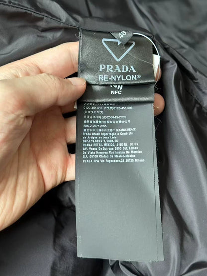 Prada Puffer Vest with Triangle Logo