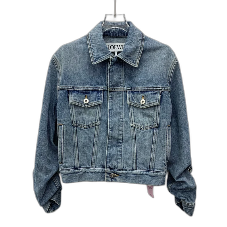 Loewe Blue Denim Chain Jacket Size XS