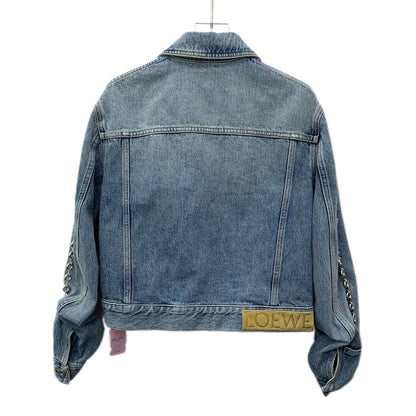 Loewe Blue Denim Chain Jacket Size XS