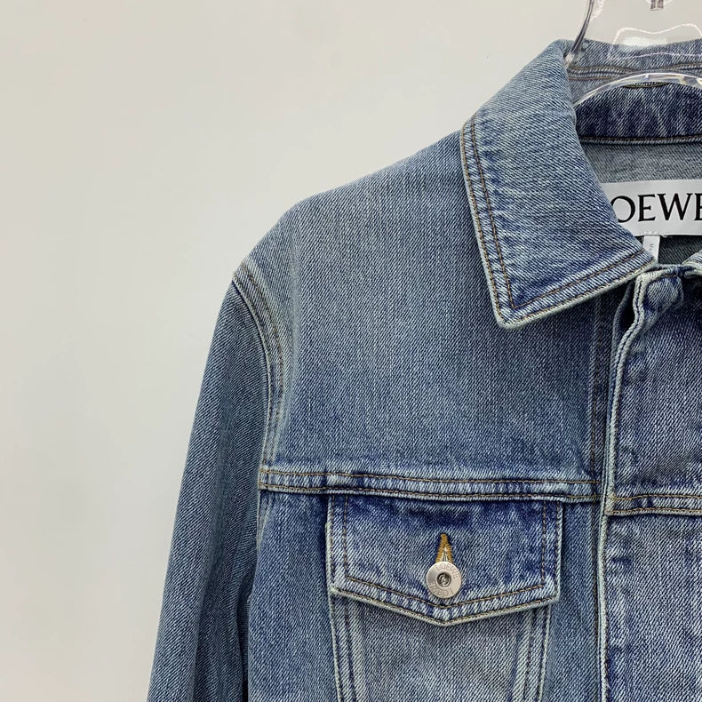 Loewe Blue Denim Chain Jacket Size XS