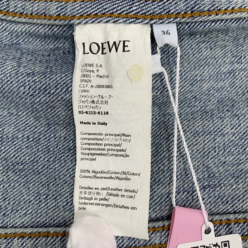 Loewe Blue Denim Chain Jacket Size XS