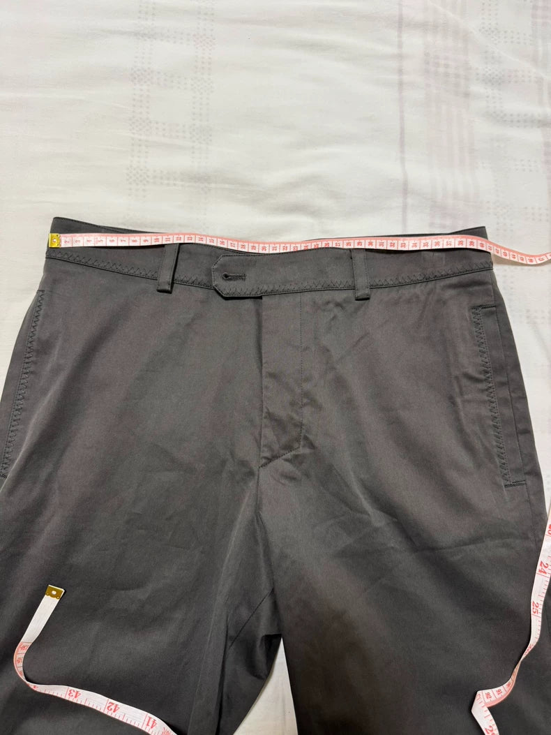 Hermes Gray Casual Shorts with Unique Pocket