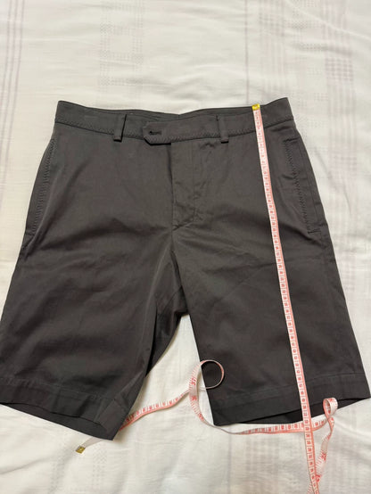 Hermes Gray Casual Shorts with Unique Pocket