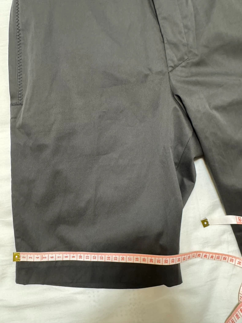 Hermes Gray Casual Shorts with Unique Pocket