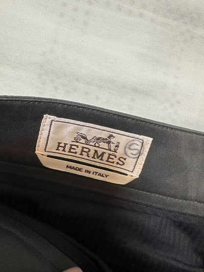 Hermes Gray Casual Shorts with Unique Pocket