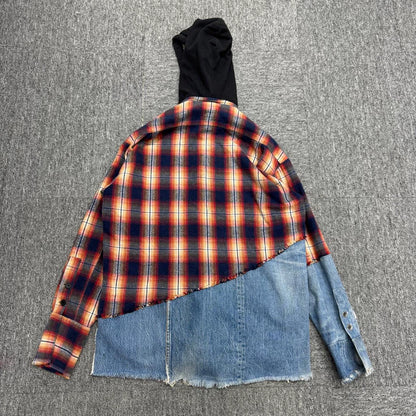 Greg Lauren Hooded Sweatshirt Jacket-zp