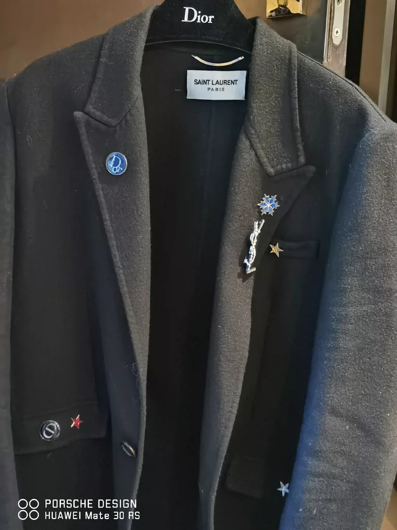 Saint Laurent Wool Coat M Size