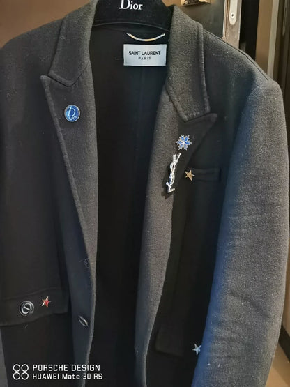 Saint Laurent Wool Coat M Size