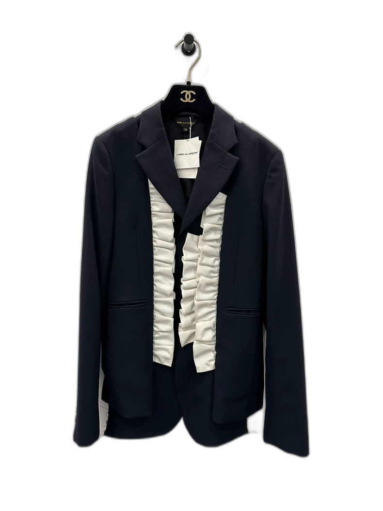 Comme des Garçons Blue Wool Blazer