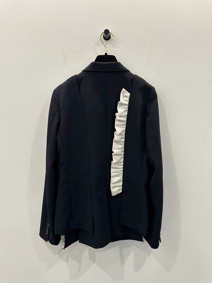 Comme des Garçons Blue Wool Blazer