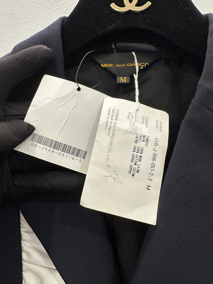 Comme des Garçons Blue Wool Blazer
