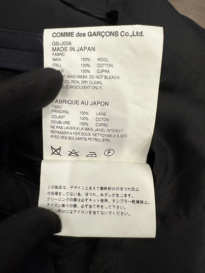 Comme des Garçons Blue Wool Blazer