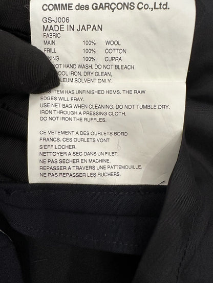 Comme des Garçons Blue Wool Blazer