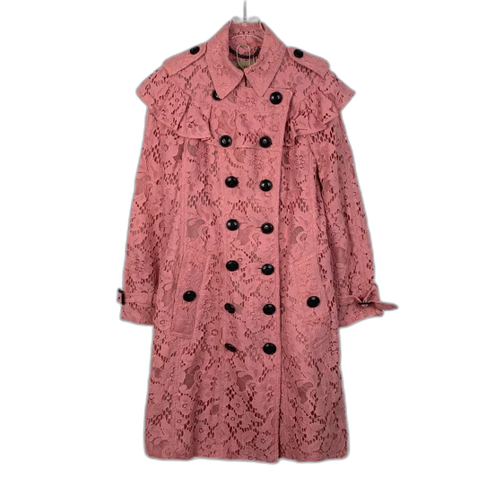 Pink Lace Trench Coat from Burberry