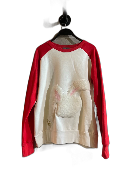 Dior Red and White Sweatshirt