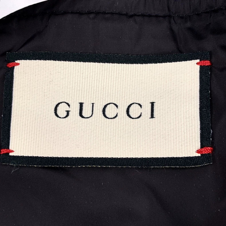 Gucci Color-Block Houndstooth Cotton Jacket