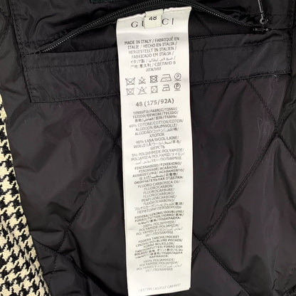 Gucci Color-Block Houndstooth Cotton Jacket