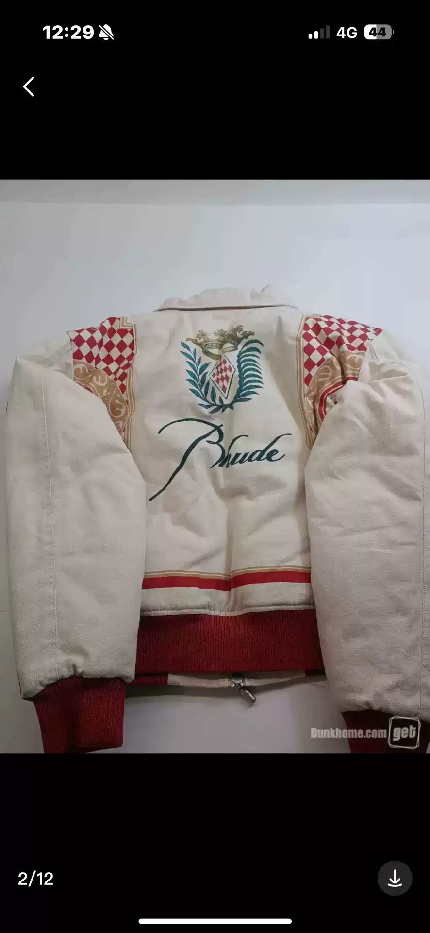 Rhude cotton-padded jacket short jacket