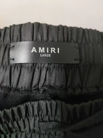 AMIRI Heavy Industry Broken Hole Leather Motorcycle Pants