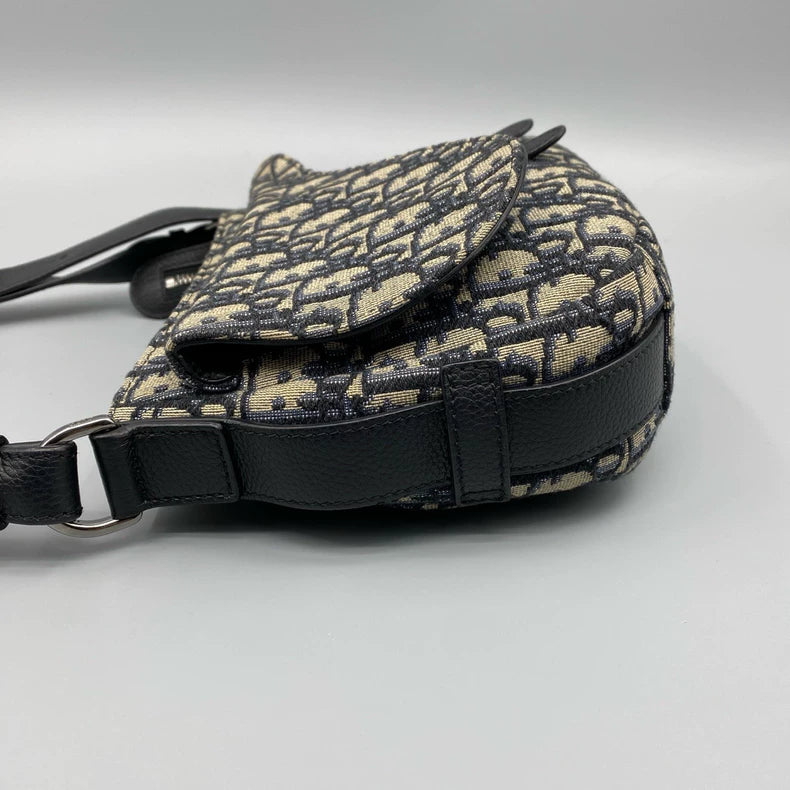Dior Saddle Oblique Canvas Crossbody Bag
