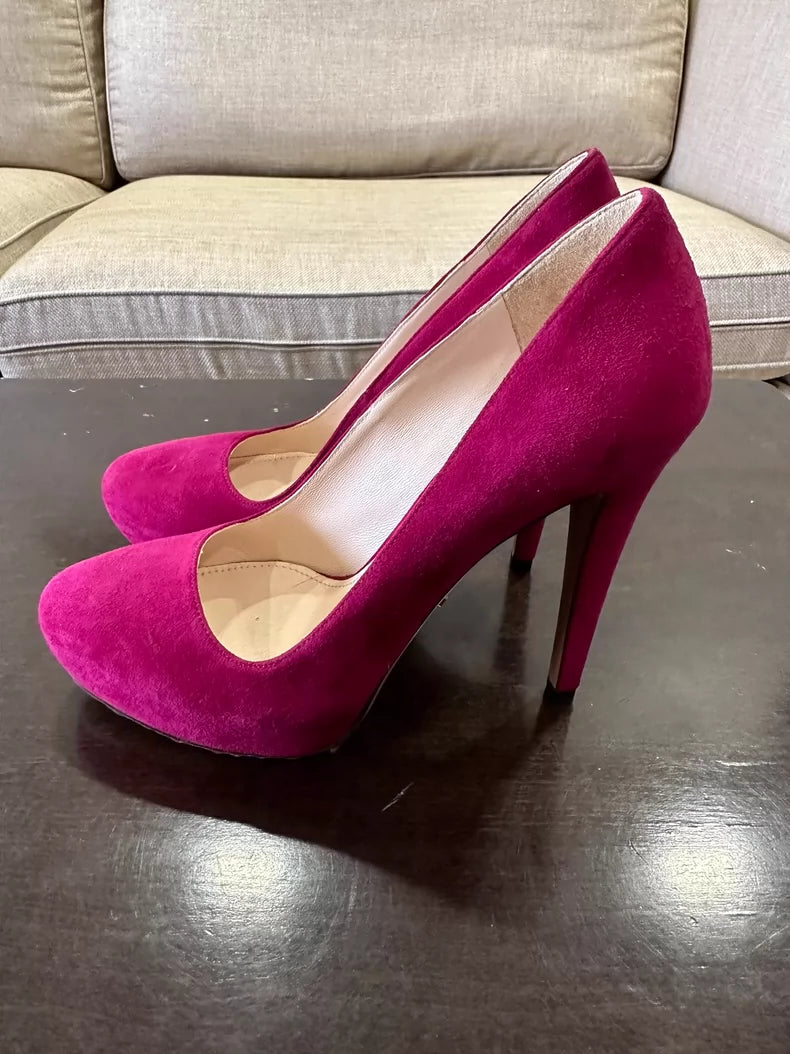 Prada Magenta High Heel Shoes for Women
