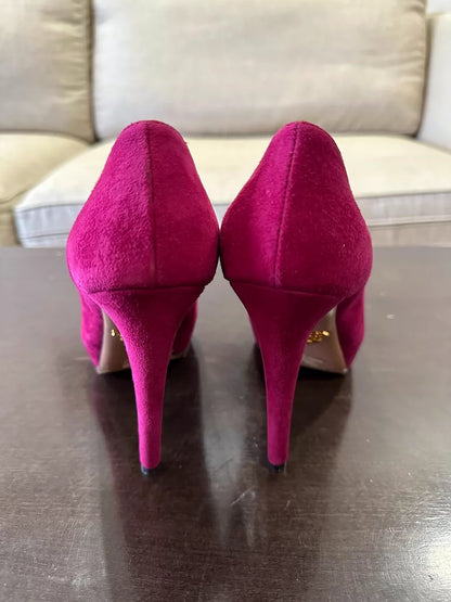 Prada Magenta High Heel Shoes for Women