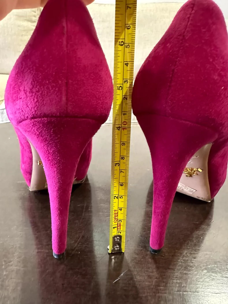 Prada Magenta High Heel Shoes for Women