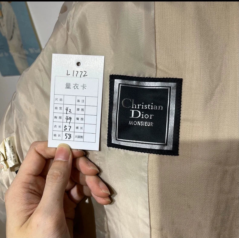 Vintage Dior Double-Breasted Suit Jacket