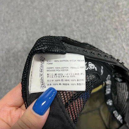 Chrome Hearts Black Logo Design Cap