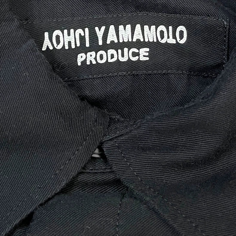 Yohji Yamamoto Black Long Shirt Coat