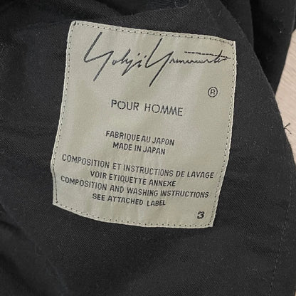 Yohji Yamamoto Black Long Shirt Coat