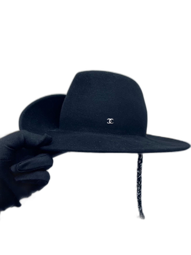 Chanel Black Irregular Hat