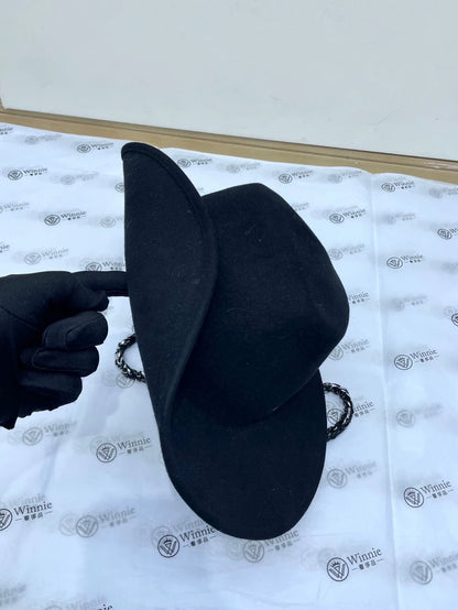 Chanel Black Irregular Hat