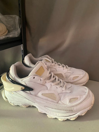 Raf Simons Adidas White Bounce Sneakers-yf