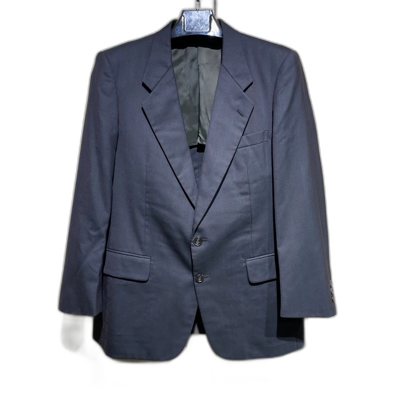 Vintage Dark Blue Wool Blazer Jacket