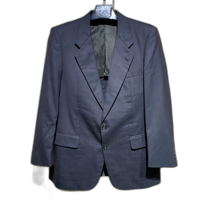 Vintage Dark Blue Wool Blazer Jacket
