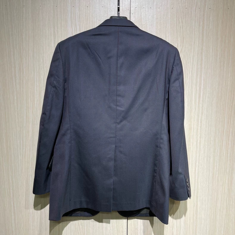 Vintage Dark Blue Wool Blazer Jacket