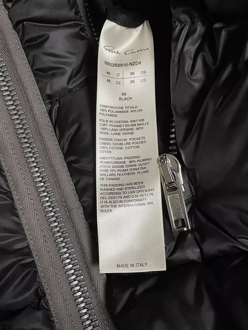 Rick Owens Shark Head Puffer Jacket