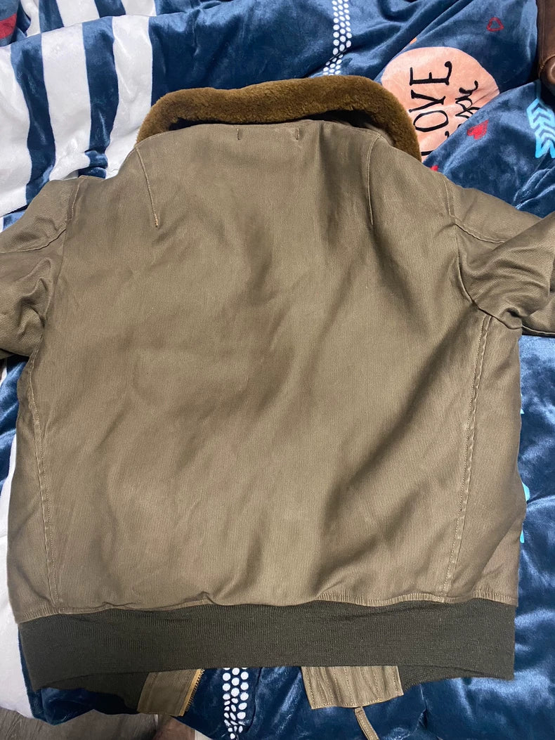 Freewheelers B-15 Bomber Jacket with Fur Collar