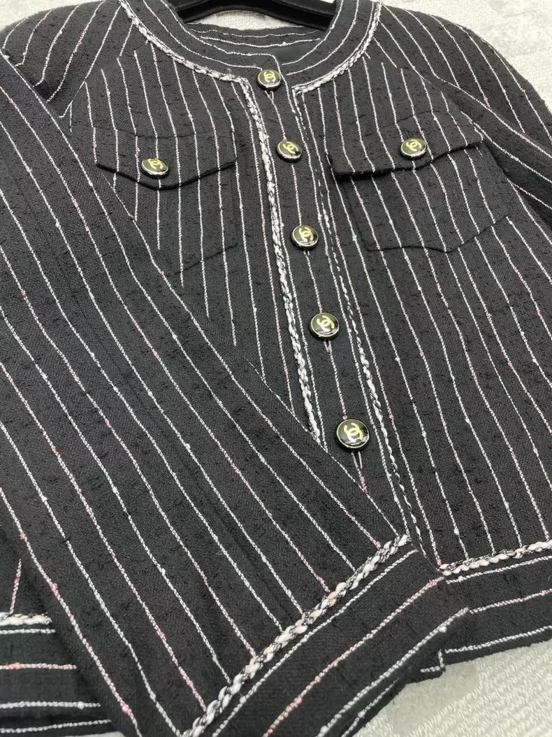 Chanel Striped Jacket Size 36
